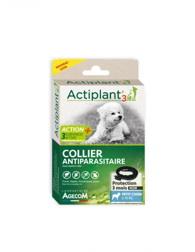 Collier ACT3 insectifuge antiparasitaire pour chien